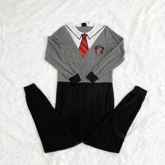 Unisex Harry Potter Fleece Costume Outfit in Gray and Black Size Small (4/6) - Picture 1 of 10